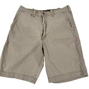 Abercrombie & Fitch Shorts Men 33 Khaki Vintage Fatigues Cotton Rugged Chino Y2K